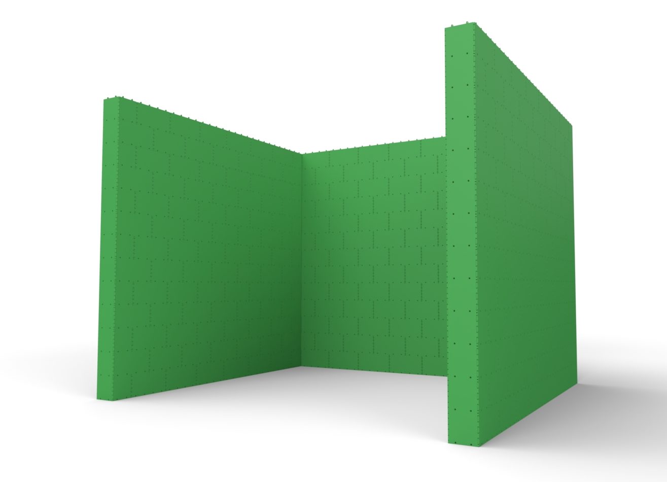 Dividing C-Shaped Wall
